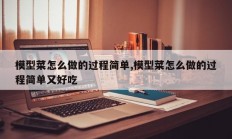 模型菜怎么做的过程简单,模型菜怎么做的过程简单又好吃