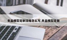 食品模型定制流程怎么写,食品模型定做